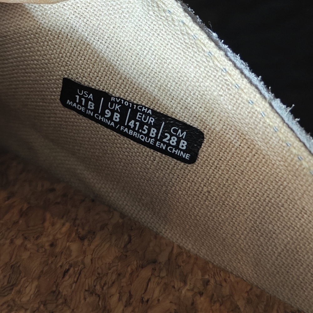 Revitalign Esplanade Canvas Cork Foootbed Slip On Loafer Flat Casual Women's 11B - Picture 8 of 9